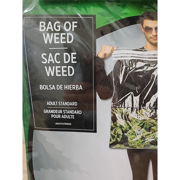 Bag Of Weed Costume, Adult Standard - Picture 2 of 5